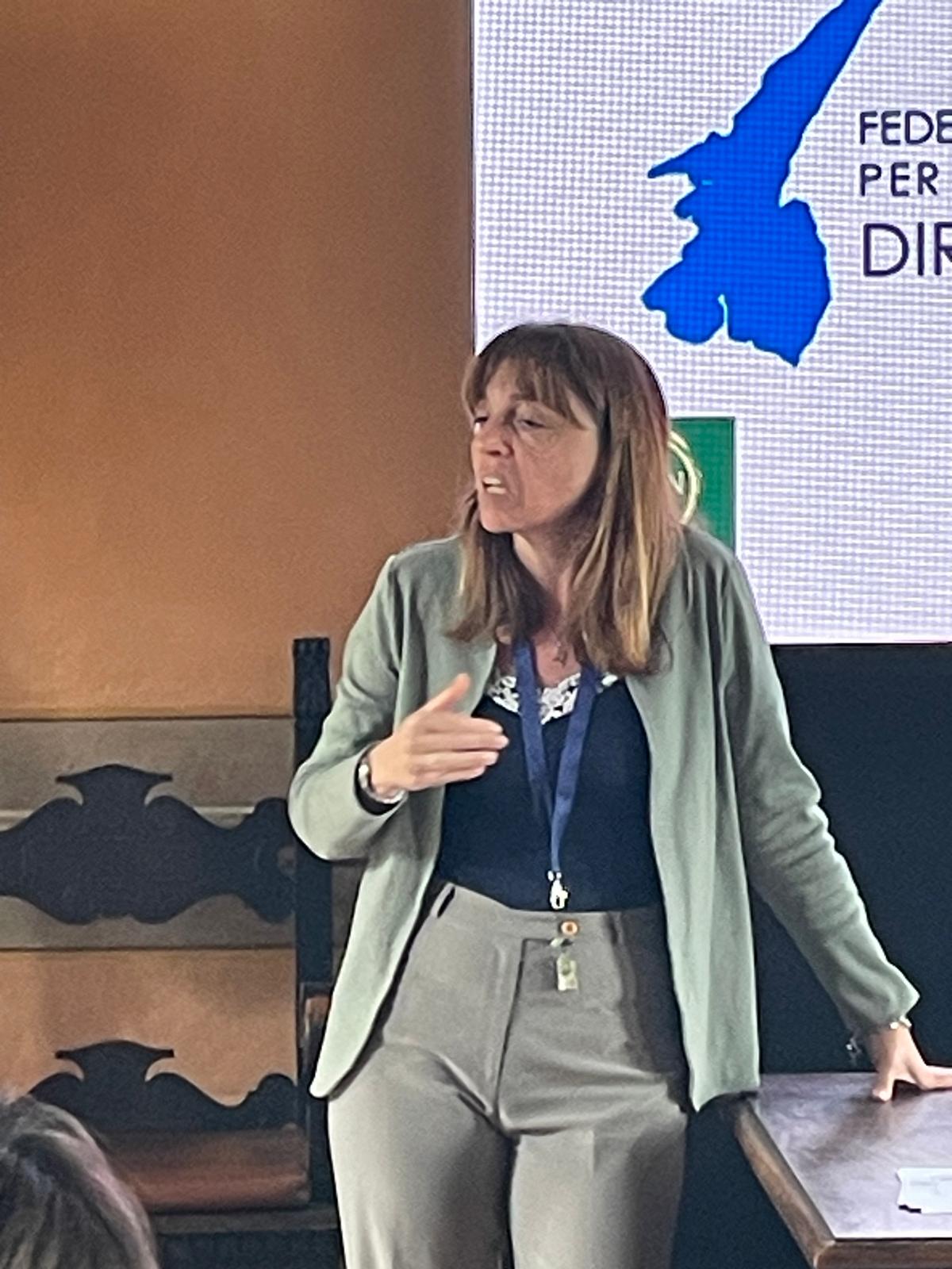Silvia Bagni durante l'evento